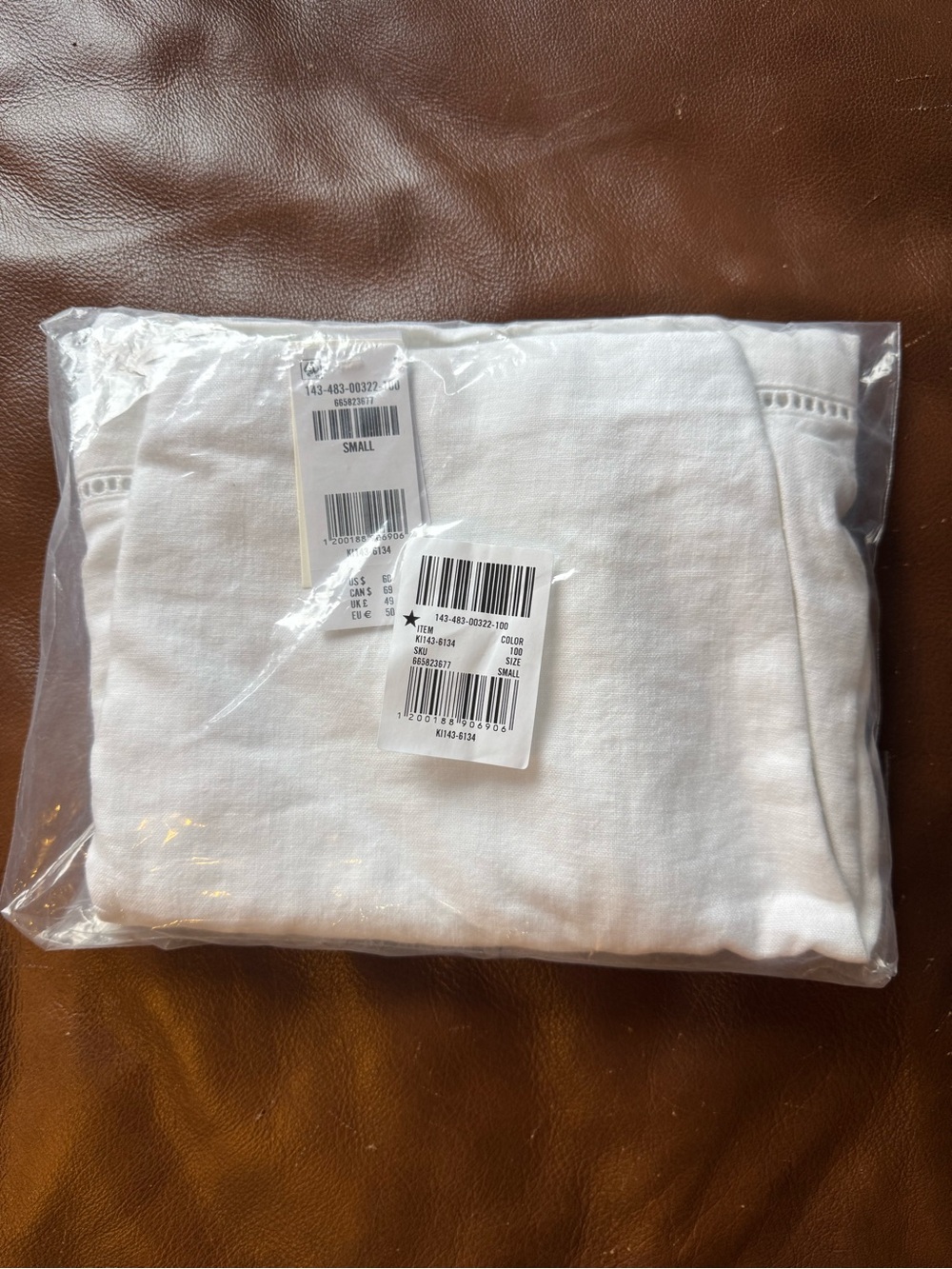 Abercrombie Scarlett Curve Love Linen Blend Mini Skort White - Picture 6 of 6